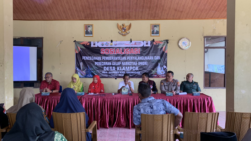 Sosialisasi P4GN di Desa Klampok: Perkuat Komitmen Bersama Cegah Penyalahgunaan Narkotika