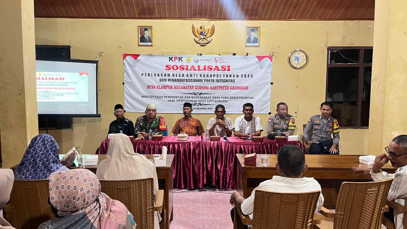 Sosialisasi Perluasan Desa Anti Korupsi Tahun 2025 dan Penandatanganan Pakta Integritas